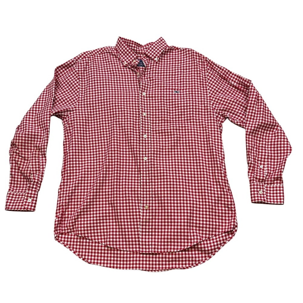 Men’s‎ Vineyard Vines The Classic Fit Tucker Shirt Gingham Print Size Large